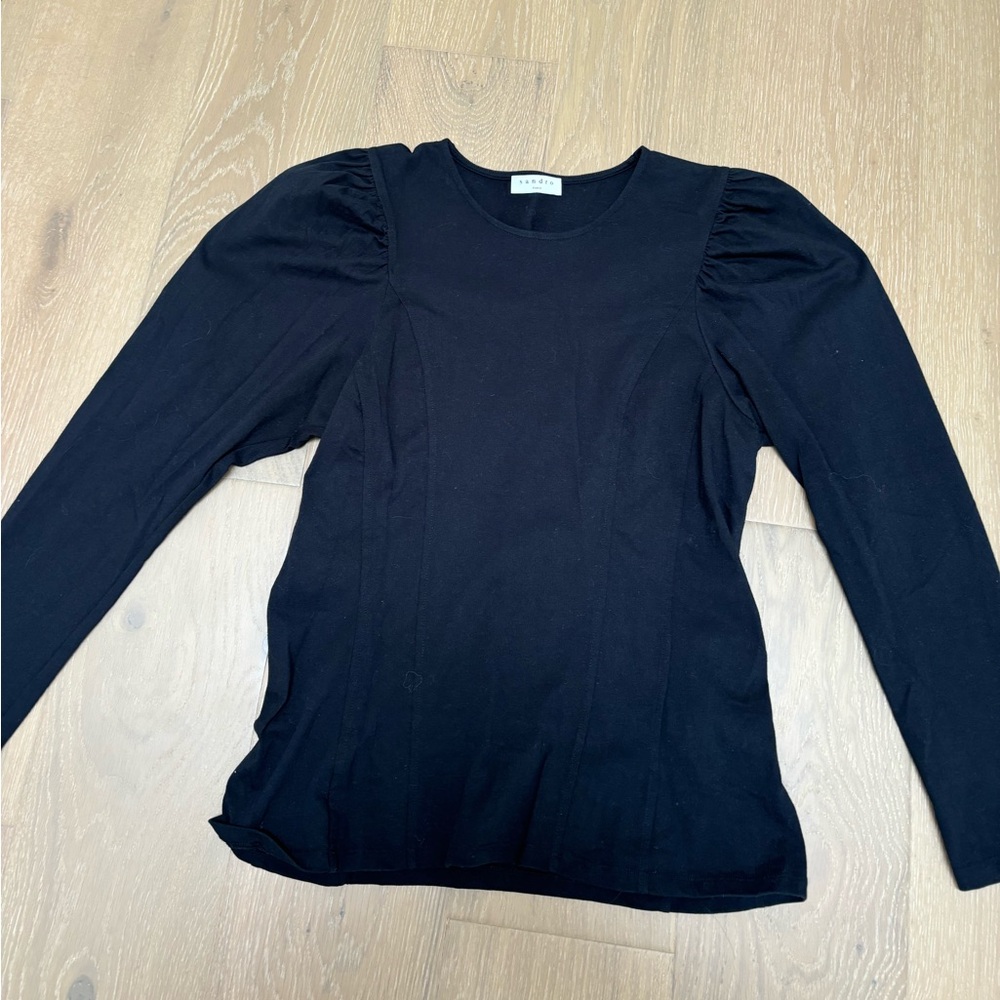 Sandro elevated black shirt